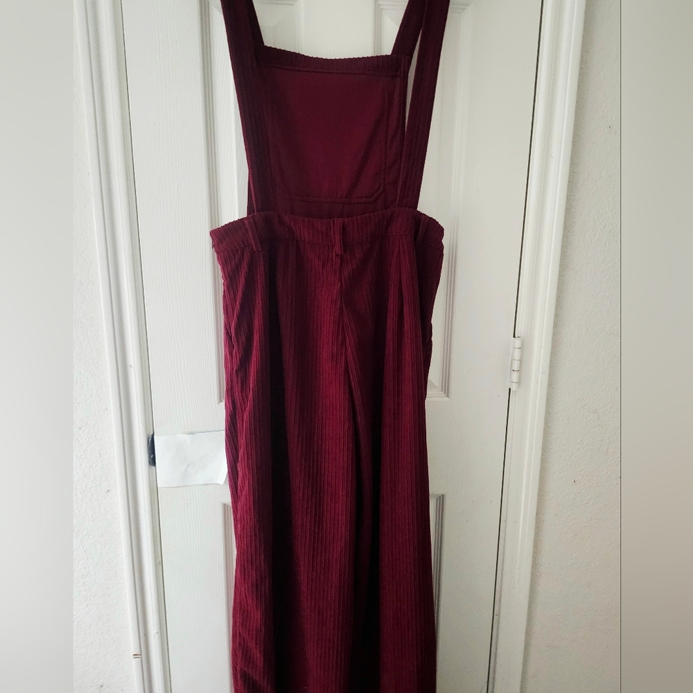 Cider Burgundy Overall Jumpsuit - Picture 15 of 16